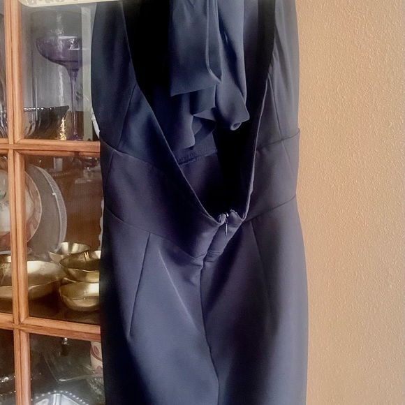 NBD Black Mini Deep V Halter Dress Sz SMALL Like New Condition - Picture 3 of 6